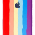 Estuche Silicone Arcoiris iPhone XS