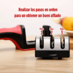 Afilador de Cuchillos Ergonómico Acero